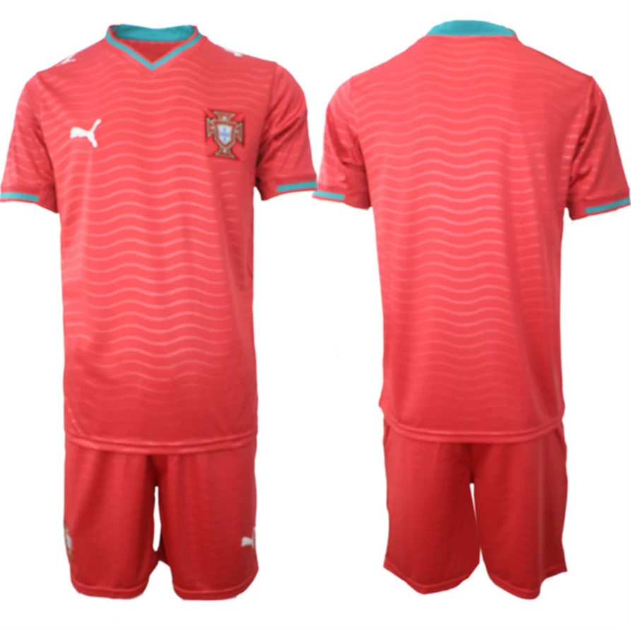 Portugal Team Blank Red 2026 World Cup Home Soccer Jersey Suit by Soccer Jersey