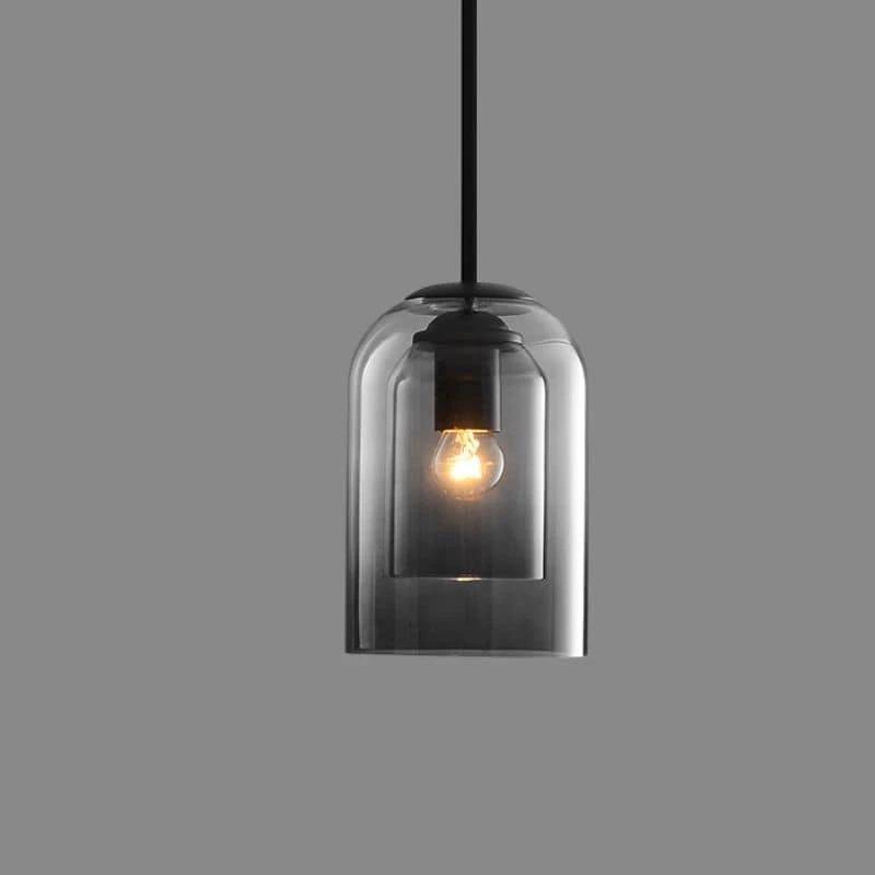 Double glass pendant light Bowlift by Bowlift