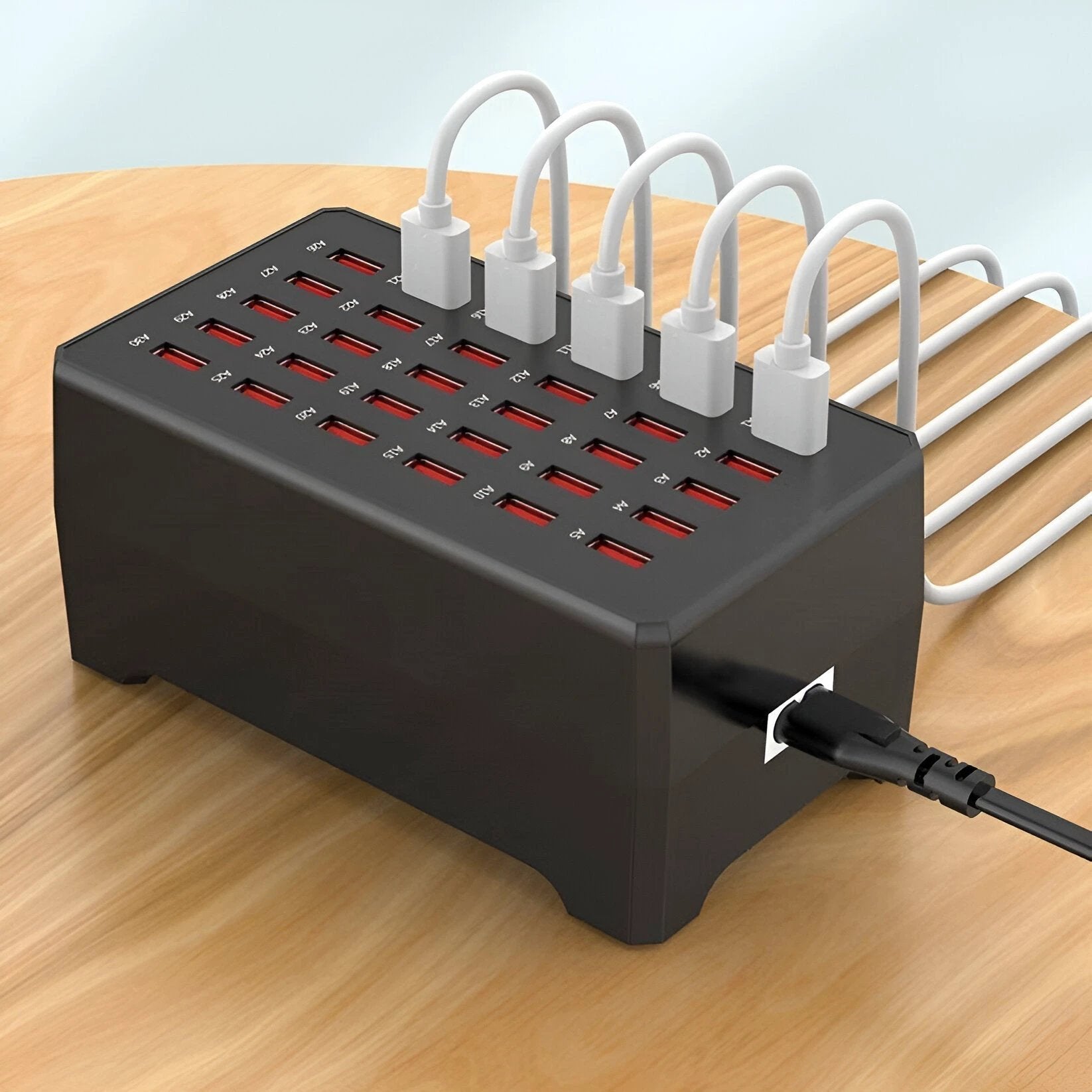 PowerPort Pro – Universal Multi-USB Charging Station with 30 Ports (150W Output) by BowLift