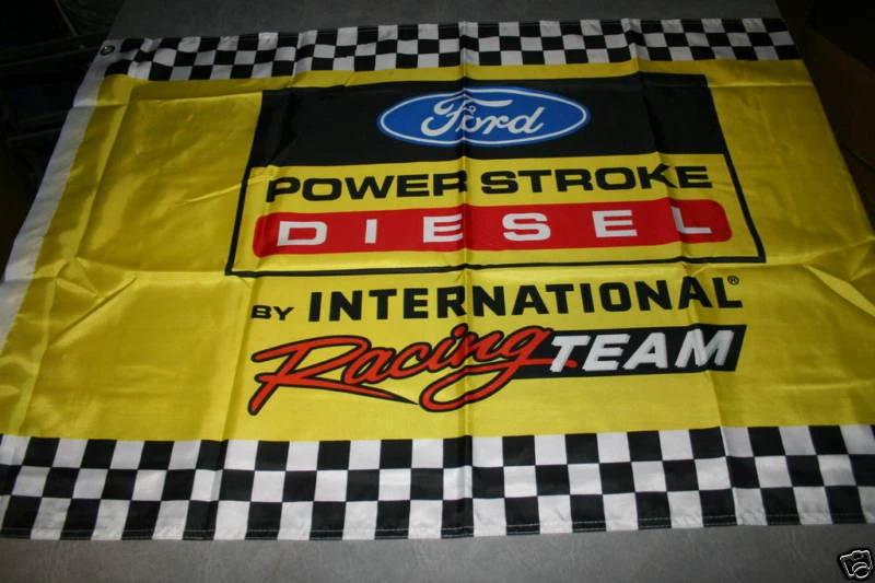 Ford Powerstroke diesel flag Power stroke nascar racing truck Flag-3 x 5 Ft by flagsshop