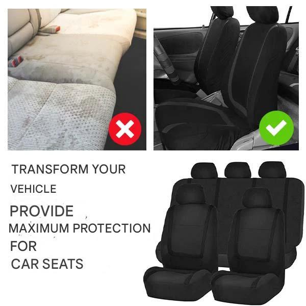 ComfortSeat 9-piece Car Seat Covers Set – Universal, Breathable & Washable by BowLift