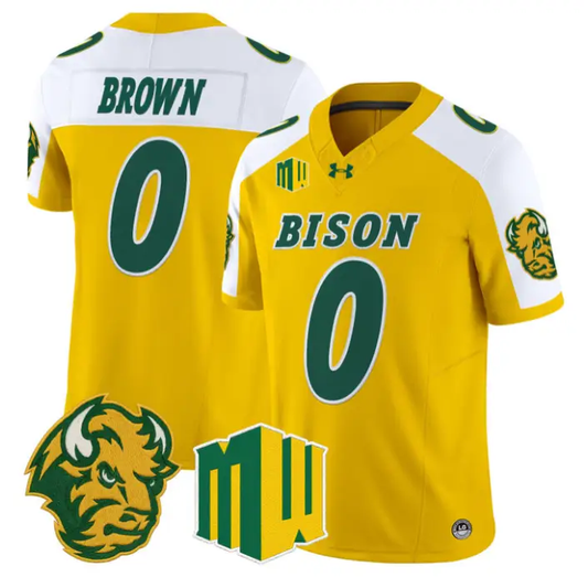 Preston Brown Jersey #0 North Dakota State Bison 2026 Vapor Stitched by My Store NCAA Football Jerseys