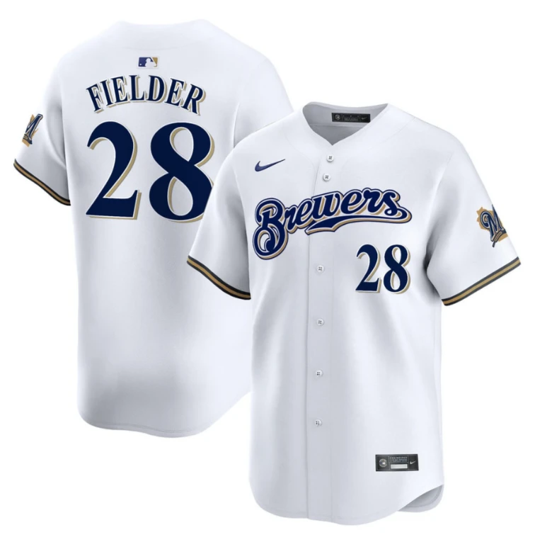 Prince Fielder Jersey #28 Milwaukee Brewers White All Stitched by My Store