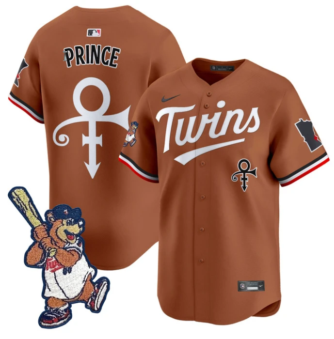 Prince Jersey Minnesota Twins T.C. Bear Patch Vapor Premier Limited Stitched by My Store