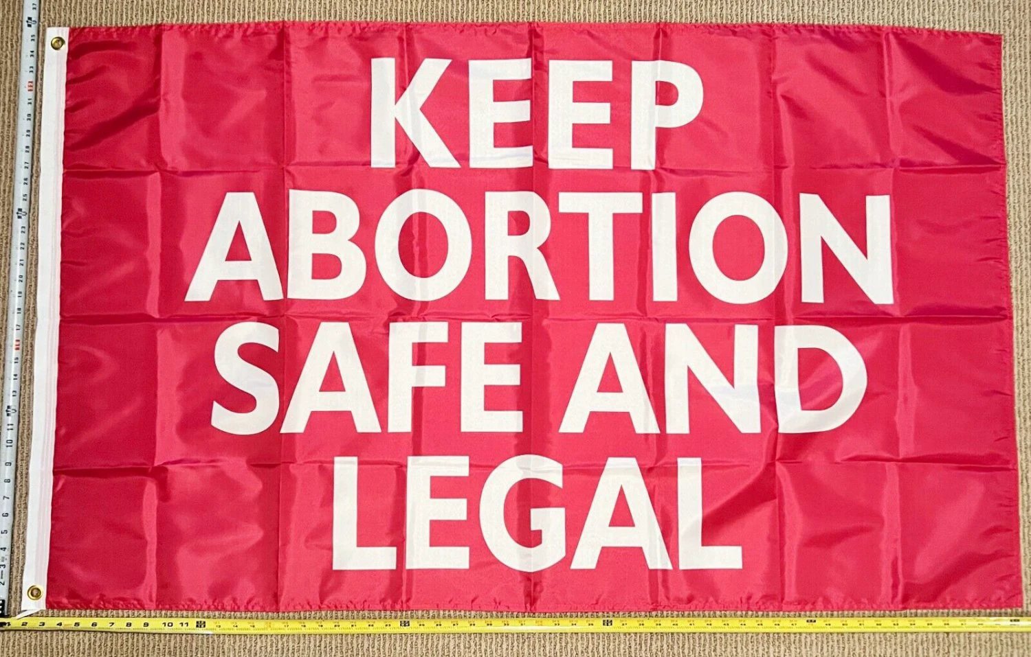 Pro Women Pro Choice Flag Keep Abortion Safe Legal P USA Sign 3x5 by flagsjustdoit