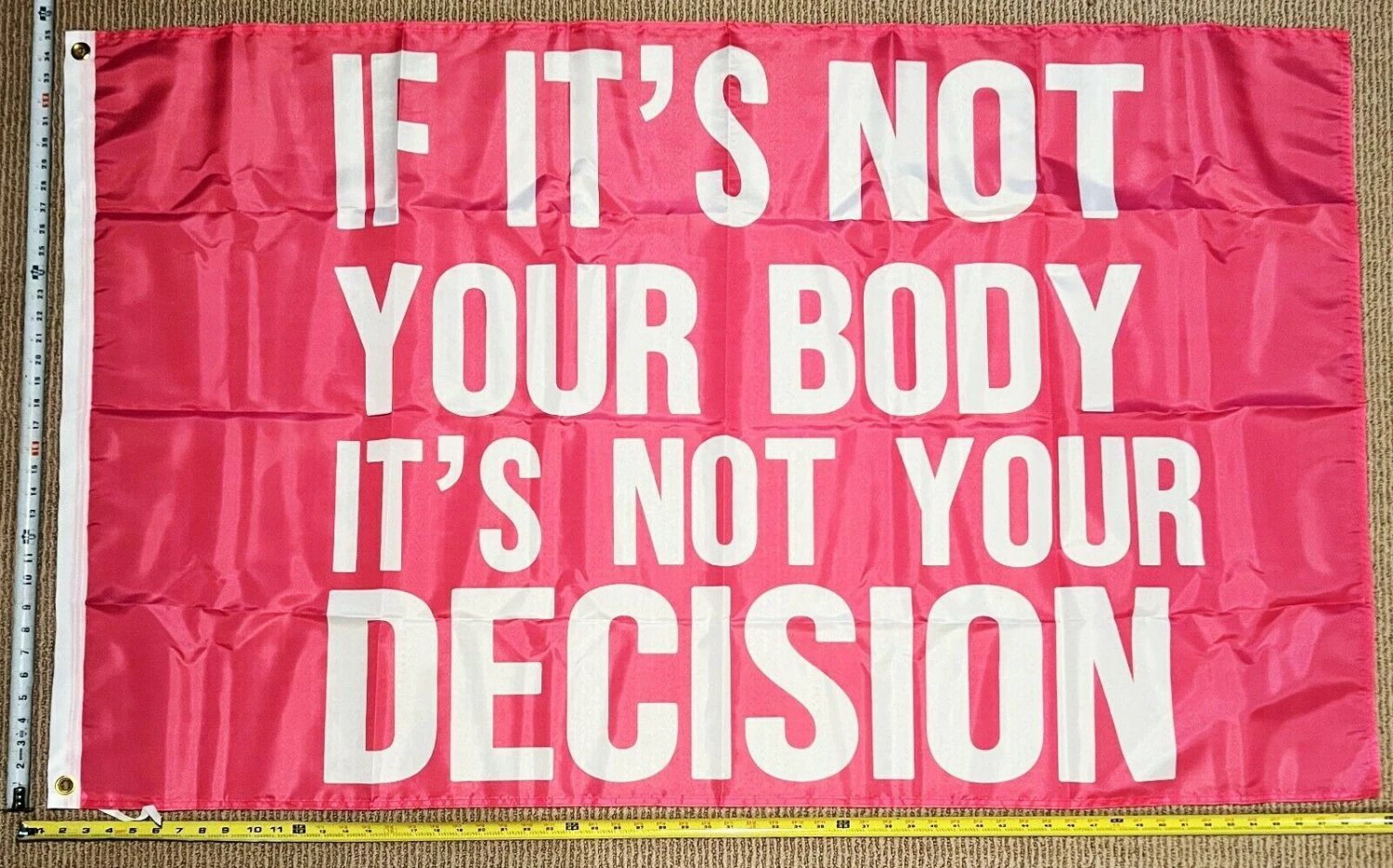 Pro Women Pro Choice Flag Not Body Women's Rights P USA Sign 3x5' by flagsjustdoit