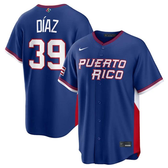 Puerto Rico Baseball Jersey Customized Blue 2026 World Baseball Classic Road Stadium Stitched by My Store
