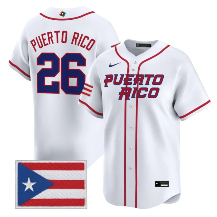 Puerto Rico Jersey #26 Puerto Rico World Baseball Classic 2026 Stitched by My Store