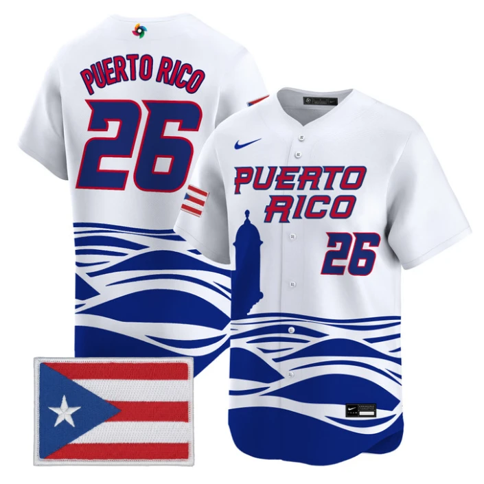 Puerto Rico Jersey #26 Puerto Rico World Baseball Classic 2026 Stitched by My Store