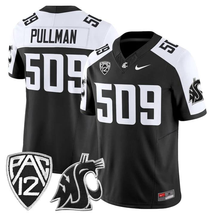 Pullman Jersey #509 Washington State Cougars 2025 Vapor Limited Stitched by My Store NCAA Football Jerseys