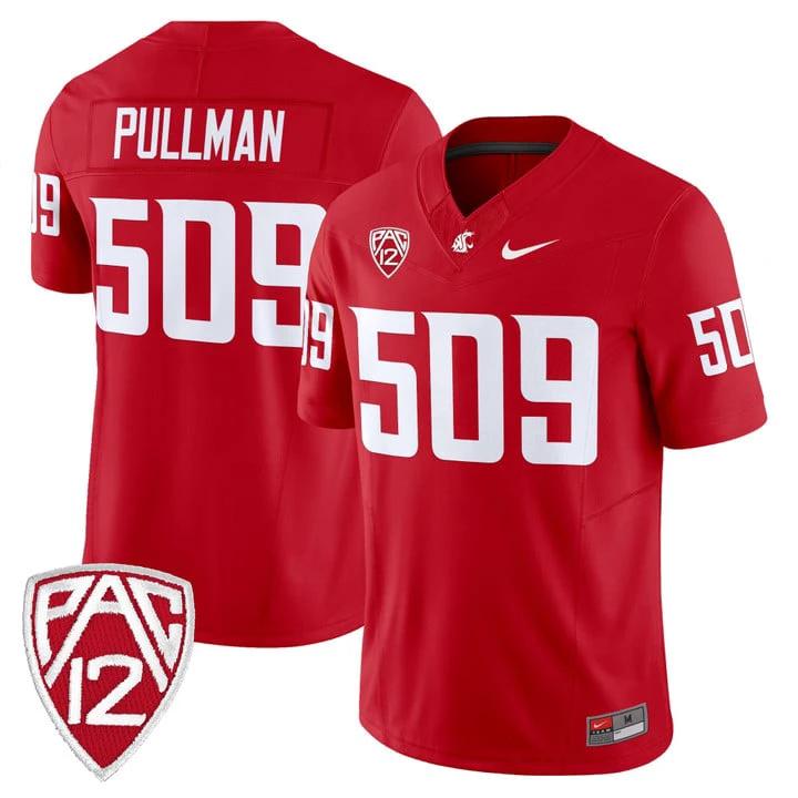Pullman Jersey #509 Washington State Cougars 2025 Vapor Limited Stitched by My Store NCAA Football Jerseys