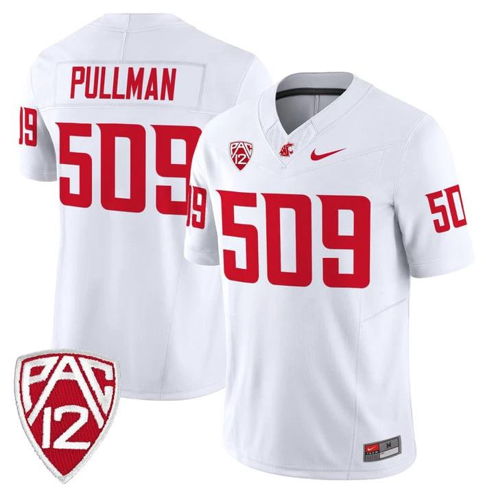 Pullman Jersey #509 Washington State Cougars 2025 Vapor Limited Stitched by My Store NCAA Football Jerseys
