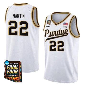 Purdue Boilermakers #22 Chase Martin 2024 Final Four Patch Basketball White by My store basketball