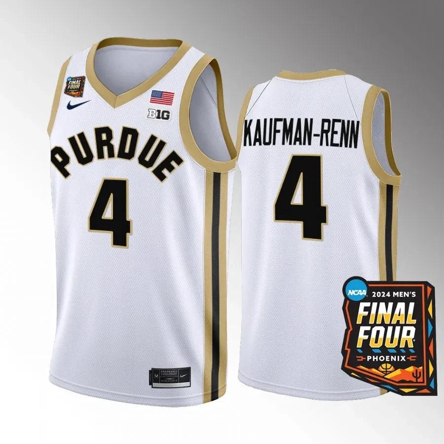 Purdue Boilermakers #4 Trey Kaufman-Renn Jersey 2024 NCAA March Madness Final Four by My store basketball