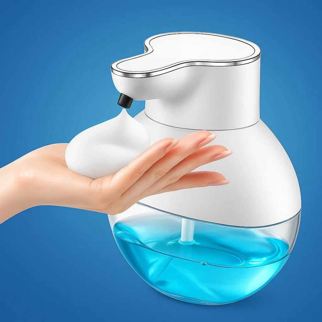 PureFoam | Touchless Foam Soap Dispenser – Infrared Sensor – IPX5 Waterproof – USB Rechargeable Hygiene Bowlift by Bowlift