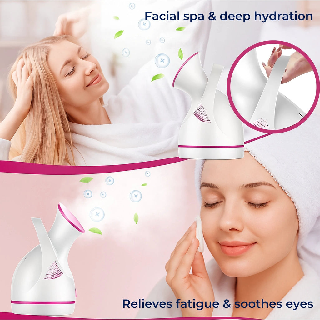 PureGlow | Professional Facial Steamer – Deeply Hydrates, Opens Pores, Boosts Circulation & Soothes Skin – Face Humidifier & Detox Tool Bowlift by Bowlift