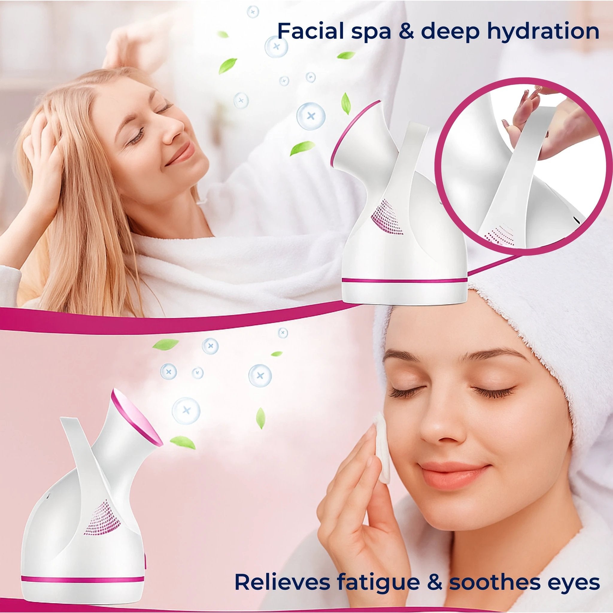 PureGlow | Professional Facial Steamer – Deeply Hydrates, Opens Pores, Boosts Circulation & Soothes Skin – Face Humidifier & Detox Tool Bowlift by Bowlift