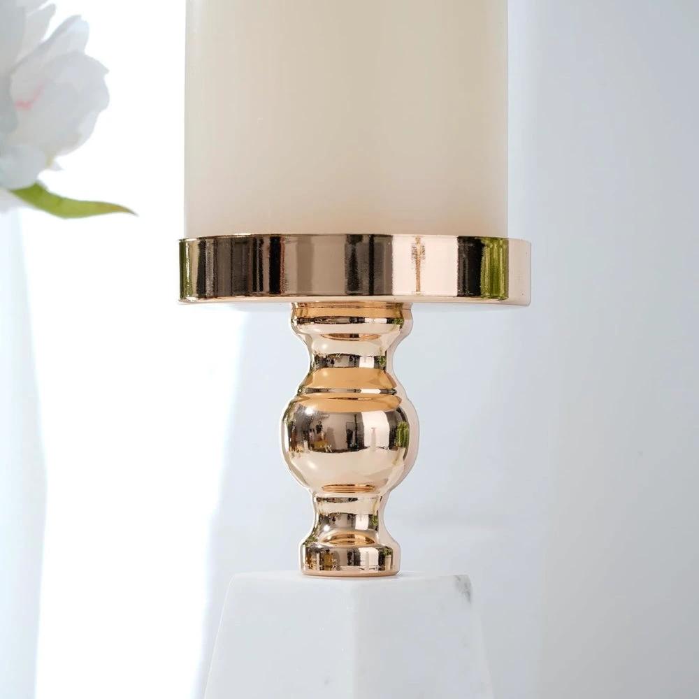 Pyramid Gold Marble Candle Holder by Casa & Beyond
