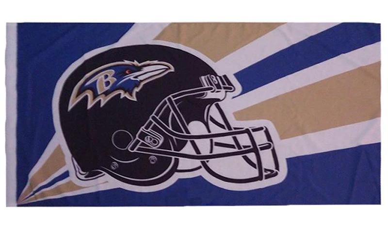 Baltimore Ravens Flag-3x5FT NFL Banner-100% polyester-gloves-champions-super bowl by flagsshop
