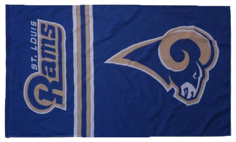 St. Louis Rams Flag-3x5 NFL Los Angeles Rams Banner-100% polyester by flagsshop