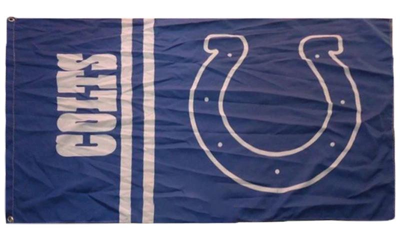 Indianapolis Colts Flag-3x5FT NFL Banner-100% polyester- super bowl by flagsshop