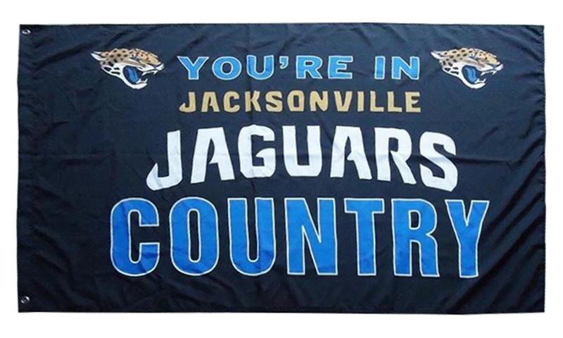 Jacksonville Jaguars Flag-3x5FT NFL super bowl Banner-100% polyester by flagsshop