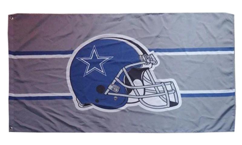 Dallas Cowboys Flag-3x5 NFL Banner-100% polyester-Helmet-Champions by flagsshop