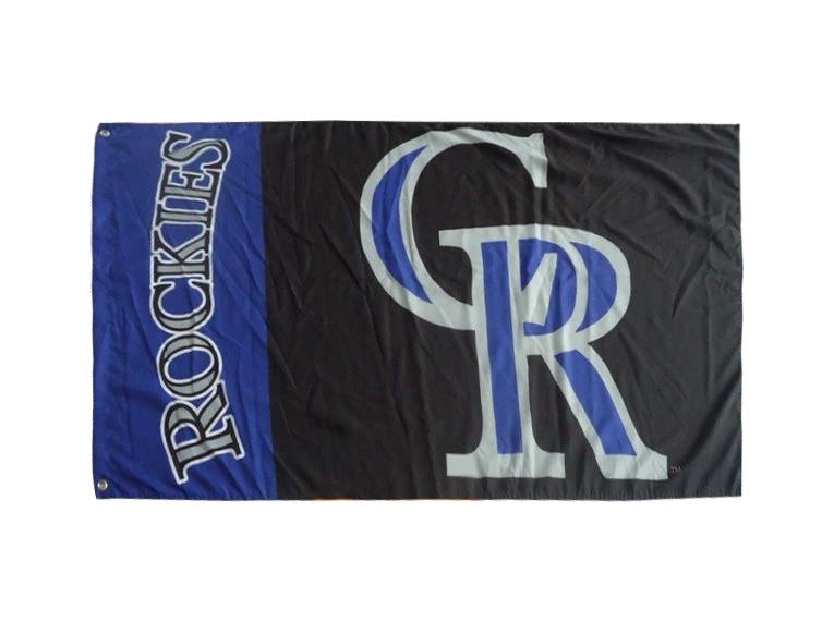 Colorado Rockies Flag-3x5FT Banner-100% polyester by flagsshop