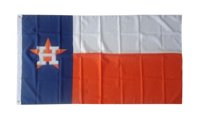 Houston Astros Flag-3x5FT Banner-100% polyester by flagsshop