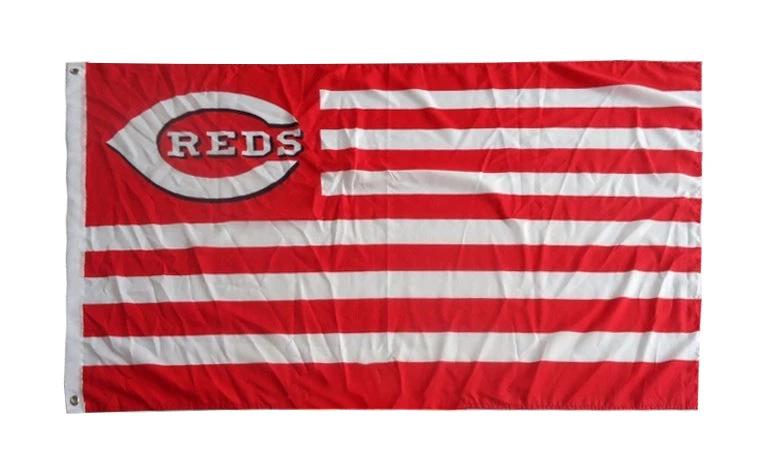 Cincinnati Reds Flag-3x5FT Banner-100% polyester by flagsshop