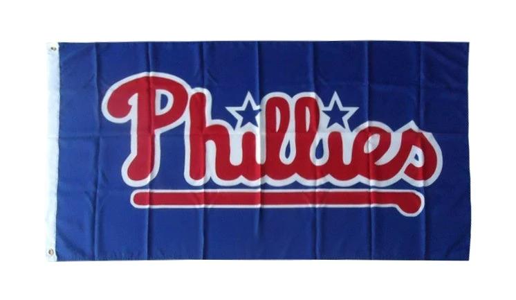 Philadelphia Phillies Flag-3x5FT Banner-100% polyester by flagsshop