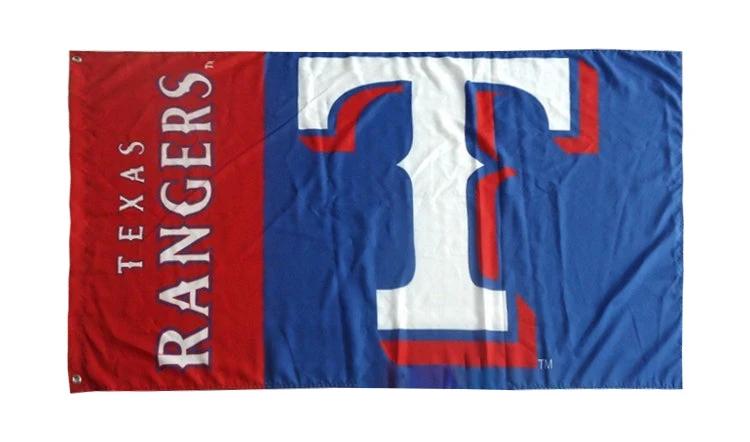 Texas Rangers Flag-3x5FT Banner-100% polyester by flagsshop