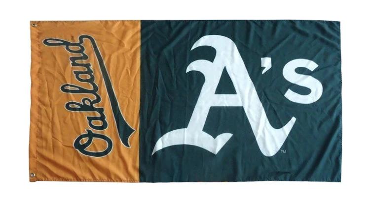 Oakland Athletics Flag-3x5FT Banner-100% polyester by flagsshop