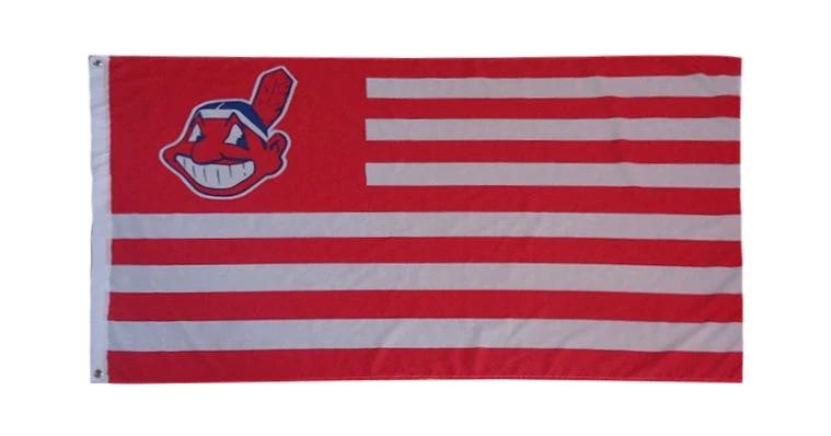 Cleveland Indians Flag-3x5FT Banner-100% polyester by flagsshop