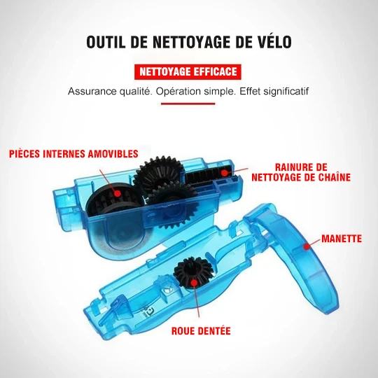 Tool for cleaning the bicycle chain by Bowlift