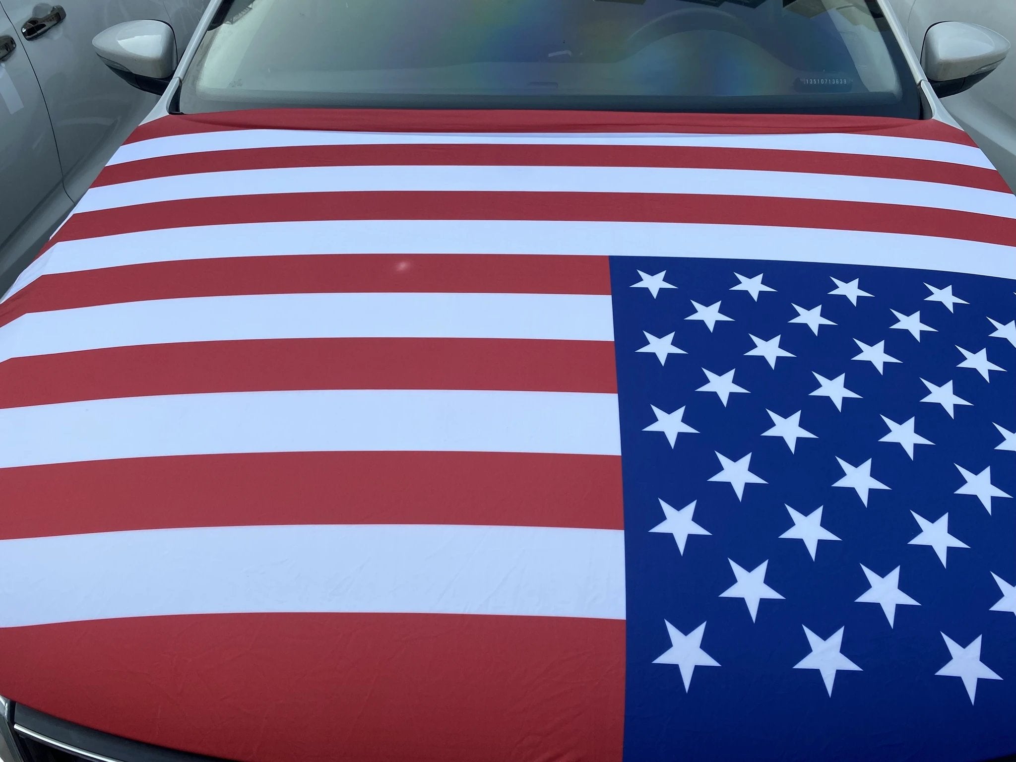 Russia Banner,Car Hood Cover Flag Russian Federation , Engine Banner,3.3X5ft/6X7FT,100% Polyester Elastic Fabrics Can be Washed by flagsshop