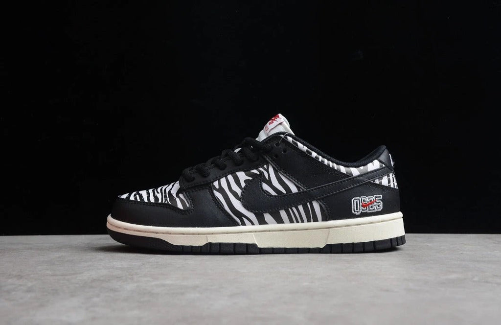 Quartersnacks X NK Dunk Low Zebra by Air Jordan