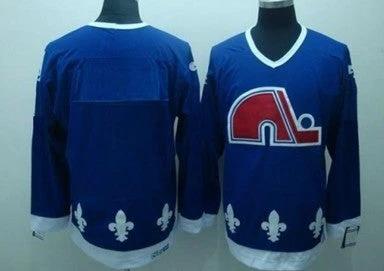 Quebec Nordiques Customized Blue CCM Jersey by Hockey David