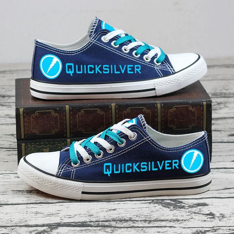 Quicksilver Low Top Canvas Sport Sneakers Shoes For Men Women Fans by Crocs