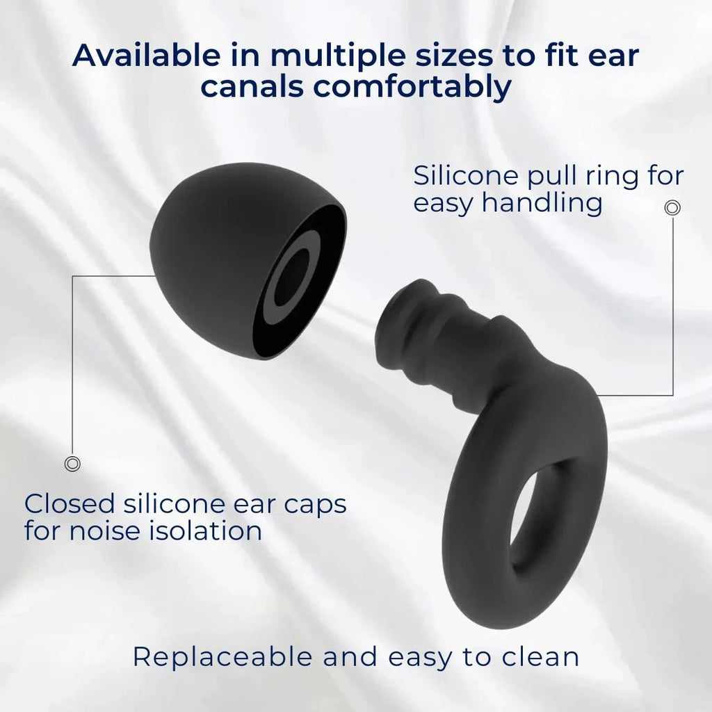 QuietGuard Earplugs Noise Reduction | Comfortable - for Sleep - Travel - Concerts - Swimming - Work Environments Bowlift by Bowlift