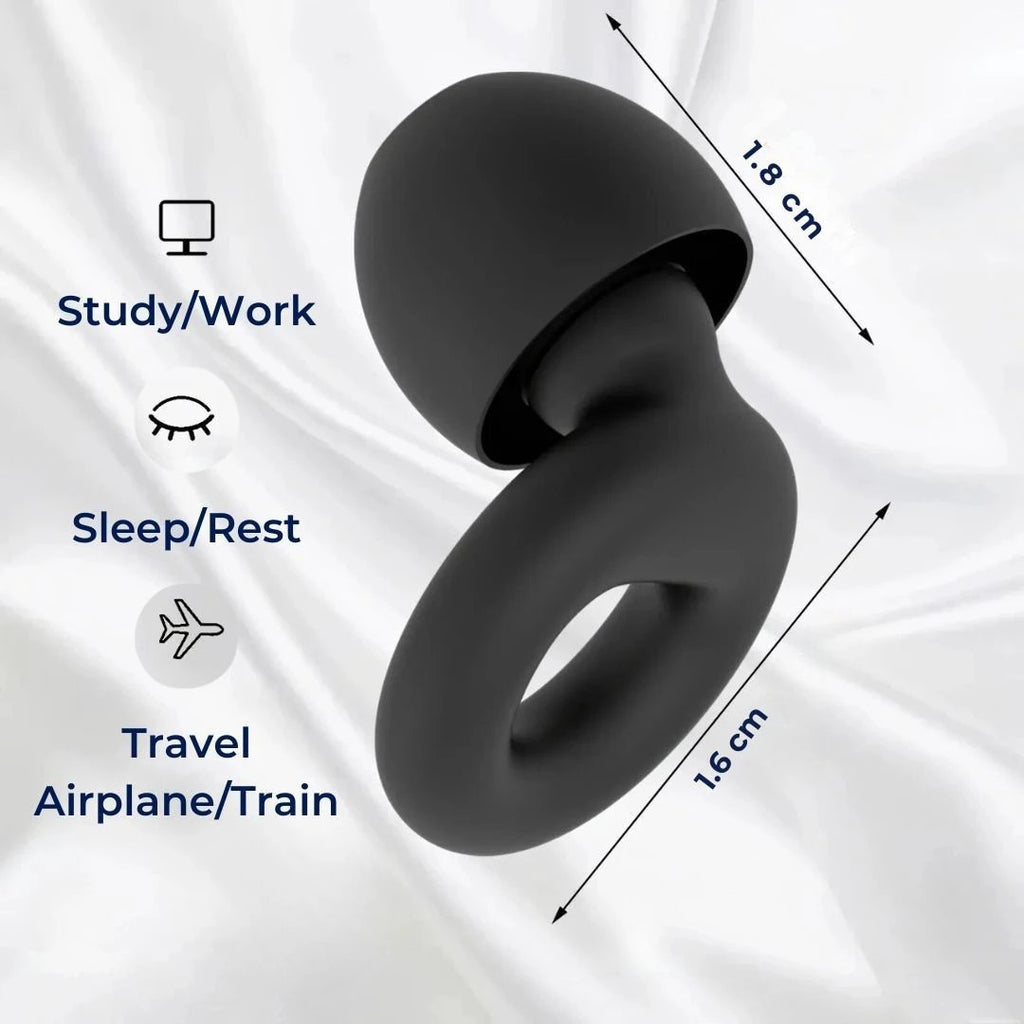 QuietGuard Earplugs Noise Reduction | Comfortable - for Sleep - Travel - Concerts - Swimming - Work Environments Bowlift by Bowlift