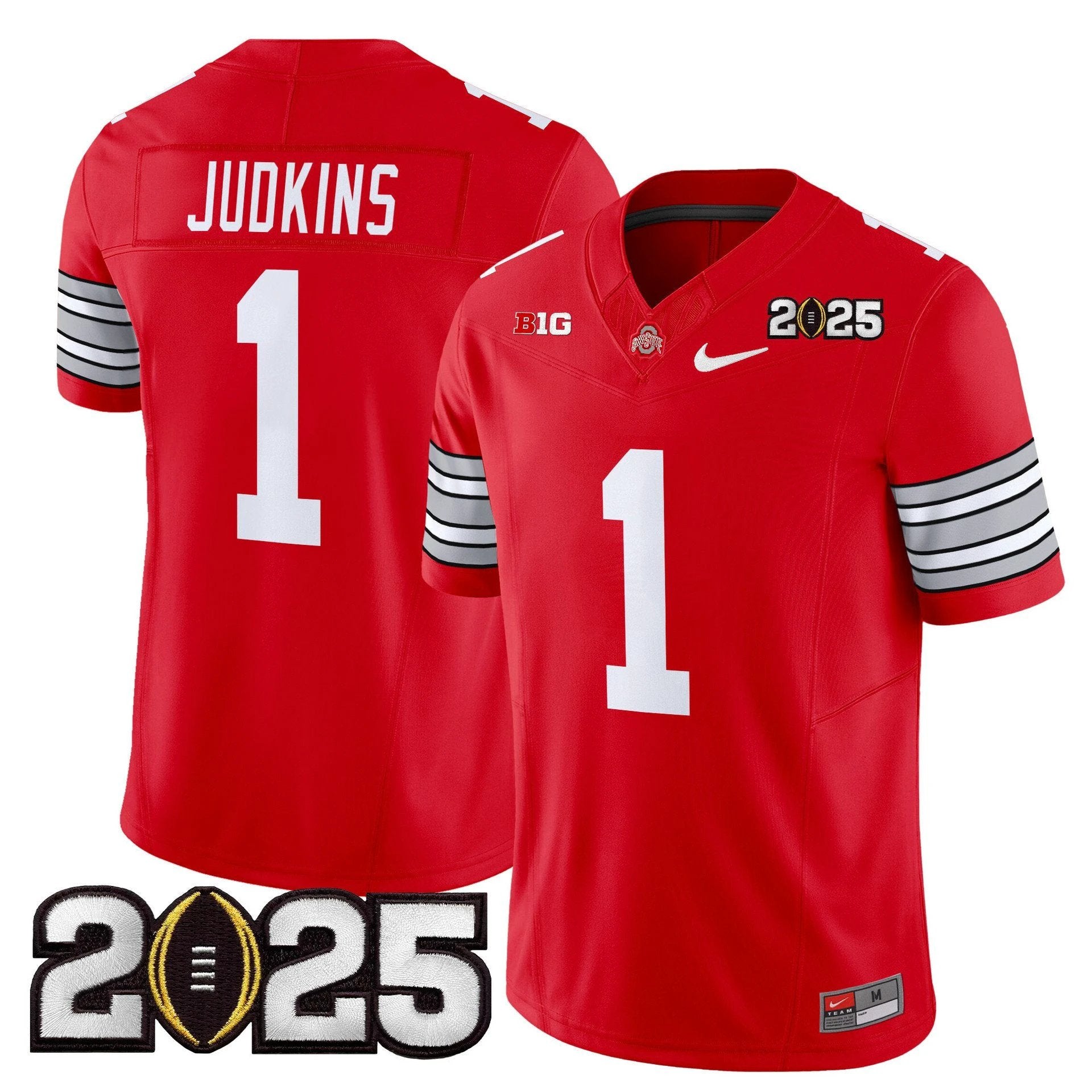 Brandon Inniss Jersey #1 Ohio State Buckeyes 2025 Vapor Limited Stitched by My Store NCAA Football Jerseys