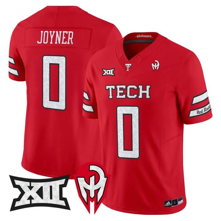 Quinten Joyner Jersey #0 Texas Tech Red Raiders Too Cold Vapor Stitched Black by My Store NCAA Football Jerseys