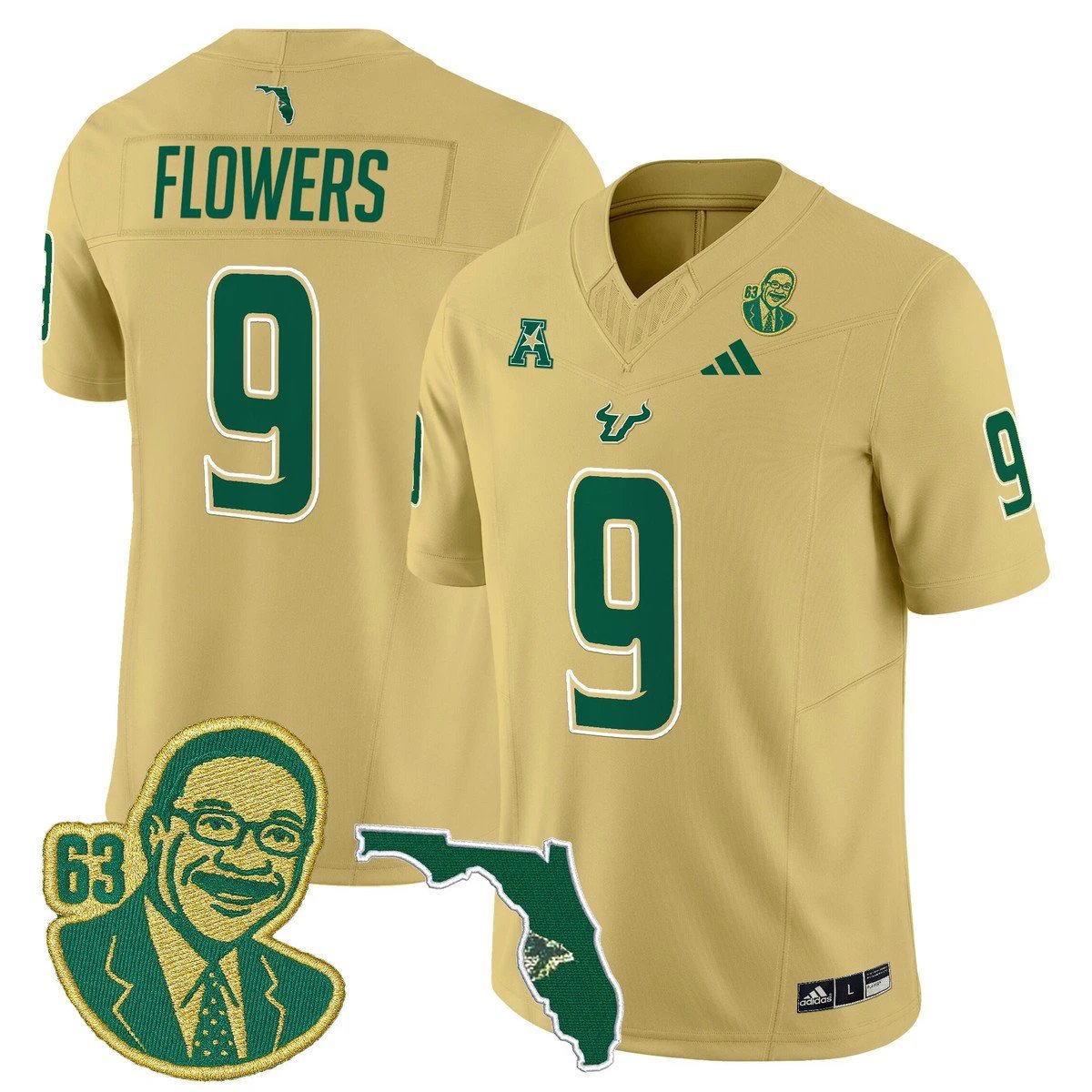 Tampa Bay Jersey #813 South Florida Bulls Lee Roy Selmon Legacy Stitched by My Store NCAA Football Jerseys