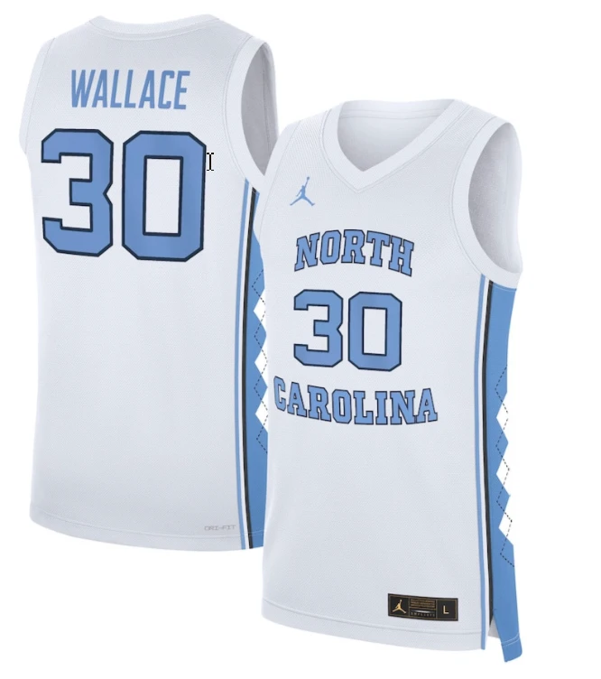 Rasheed Wallace Jersey #30 North Carolina Tar Heels Basketball White by My store basketball