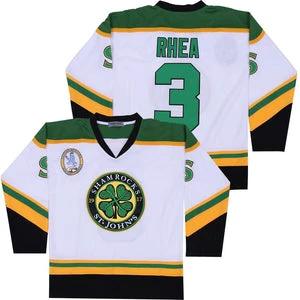 Ross The Boss Rhea #3 St. John s Shamrocks Hockey Jersey White by Hockey David