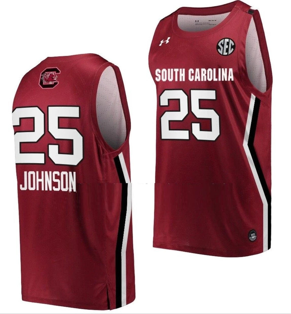 Raven Johnson Jersey South Carolina Gamecocks College Basketball Wine #25 by My store basketball