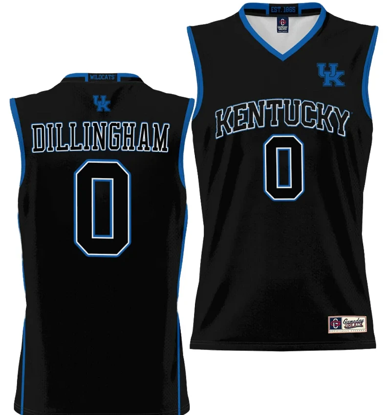 Rob Dillingham Jersey #0 Kentucky Wildcats NIL College Basketball Lightweight Black by My store basketball