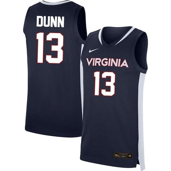Ryan Dunn Jersey #13 Virginia Cavaliers College Basketball Stitched Navy by My store basketball