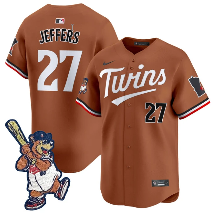 Ryan Jeffers Jersey #27 Minnesota Twins T.C. Bear Patch Vapor Premier Limited Stitched by My Store